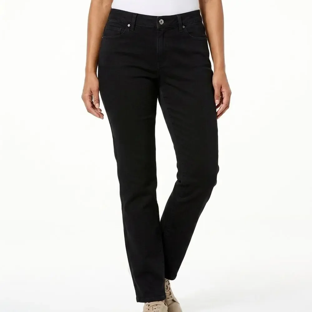 Chaps Black Stretch jJeans Women Size 4
